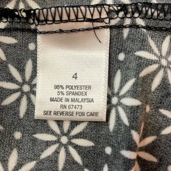 Dress Barn Black & White Dress Size 4 $34 - Picture 5 of 6